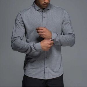Lululemon Grey Buttondown